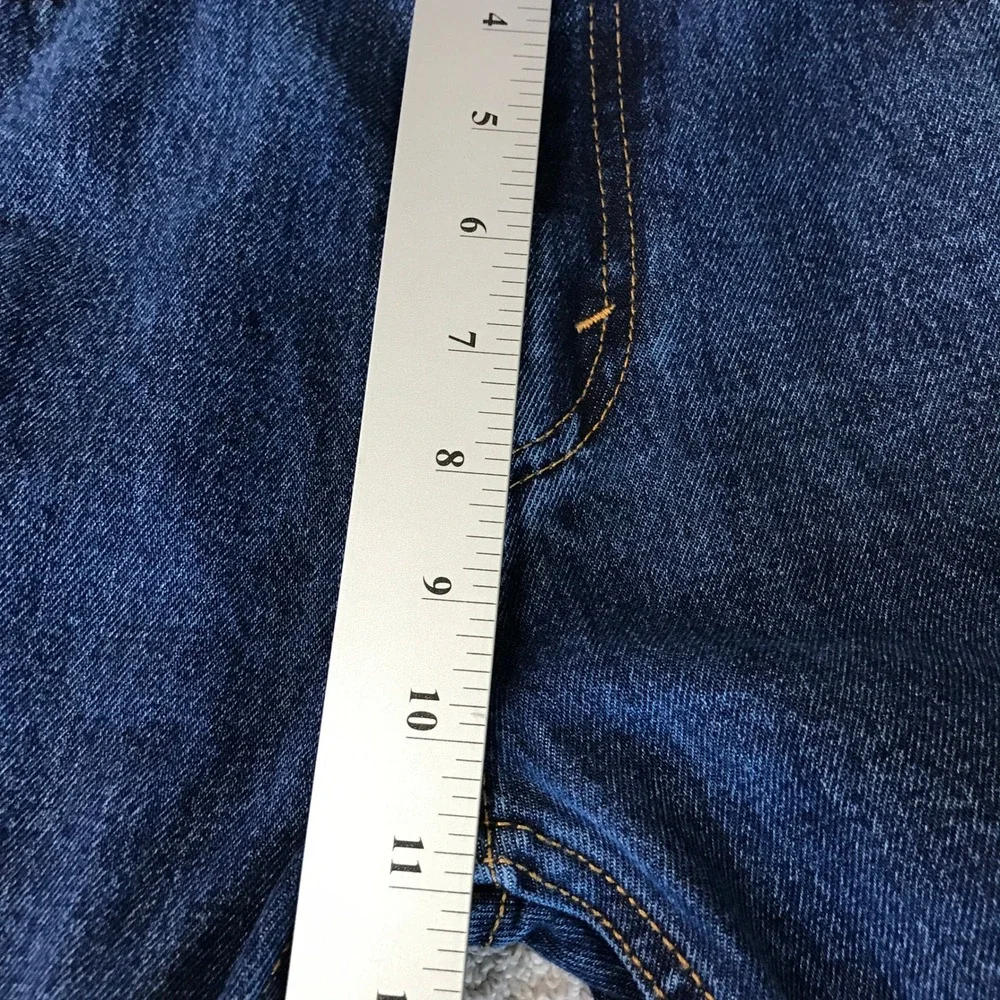 Levis 505 Jeans Mens 32x32 (32x30) Blue Regular Fit Straight Leg Dark Wash Denim